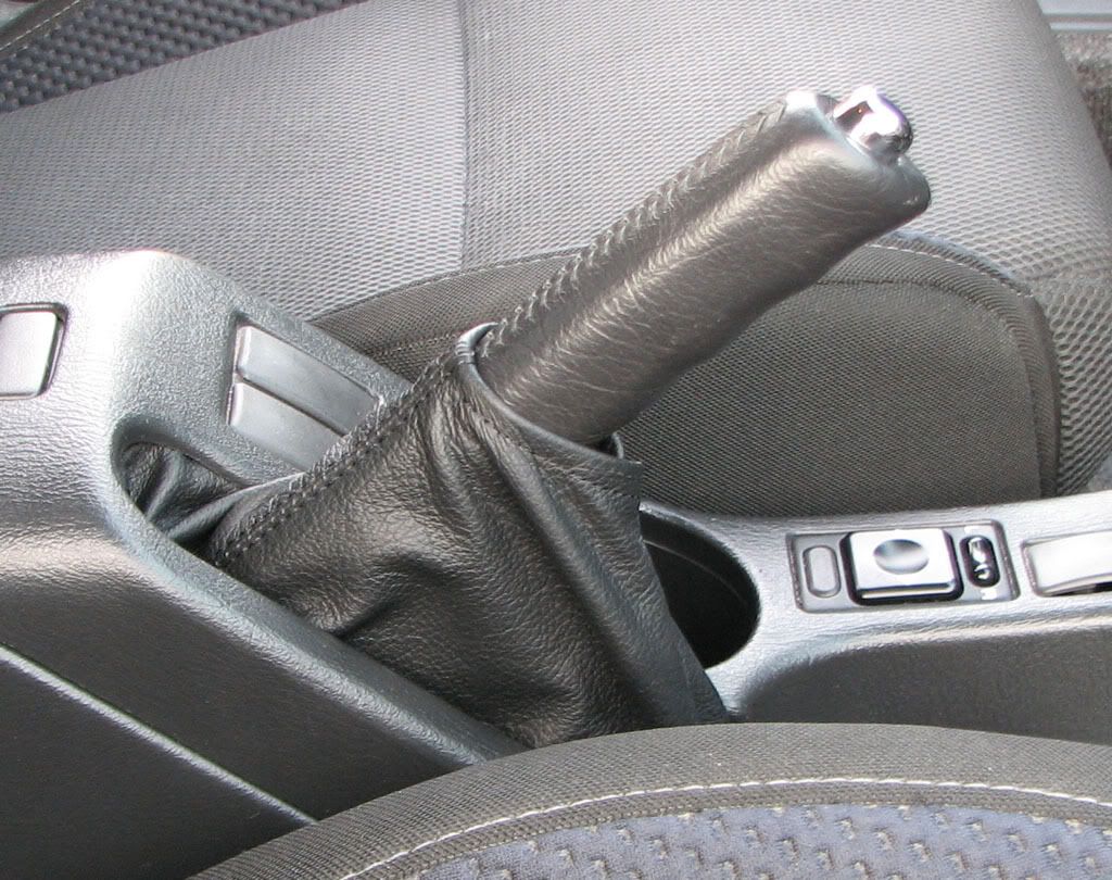 Leather shift and parking brake boots Subaru WRX Forum